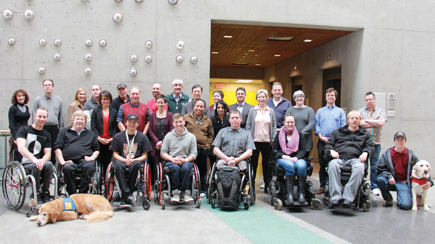 Group photo of Rick Hansen Foundation team