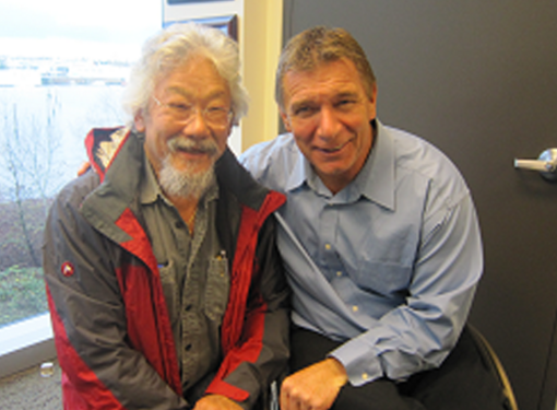 Photo of David Suzuki and Rick Hansen