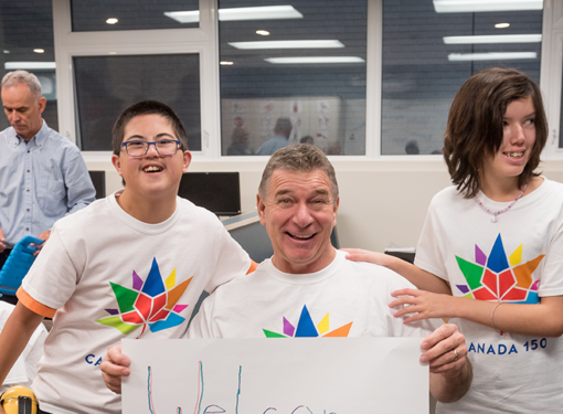 Rick Hansen and students improve access and inclusion with canada 150 barrier buster project