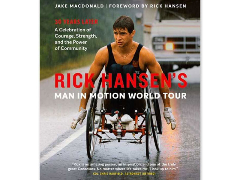 Rick on the cover for 30th Anniversary of the Man In Motion World Tour book. 