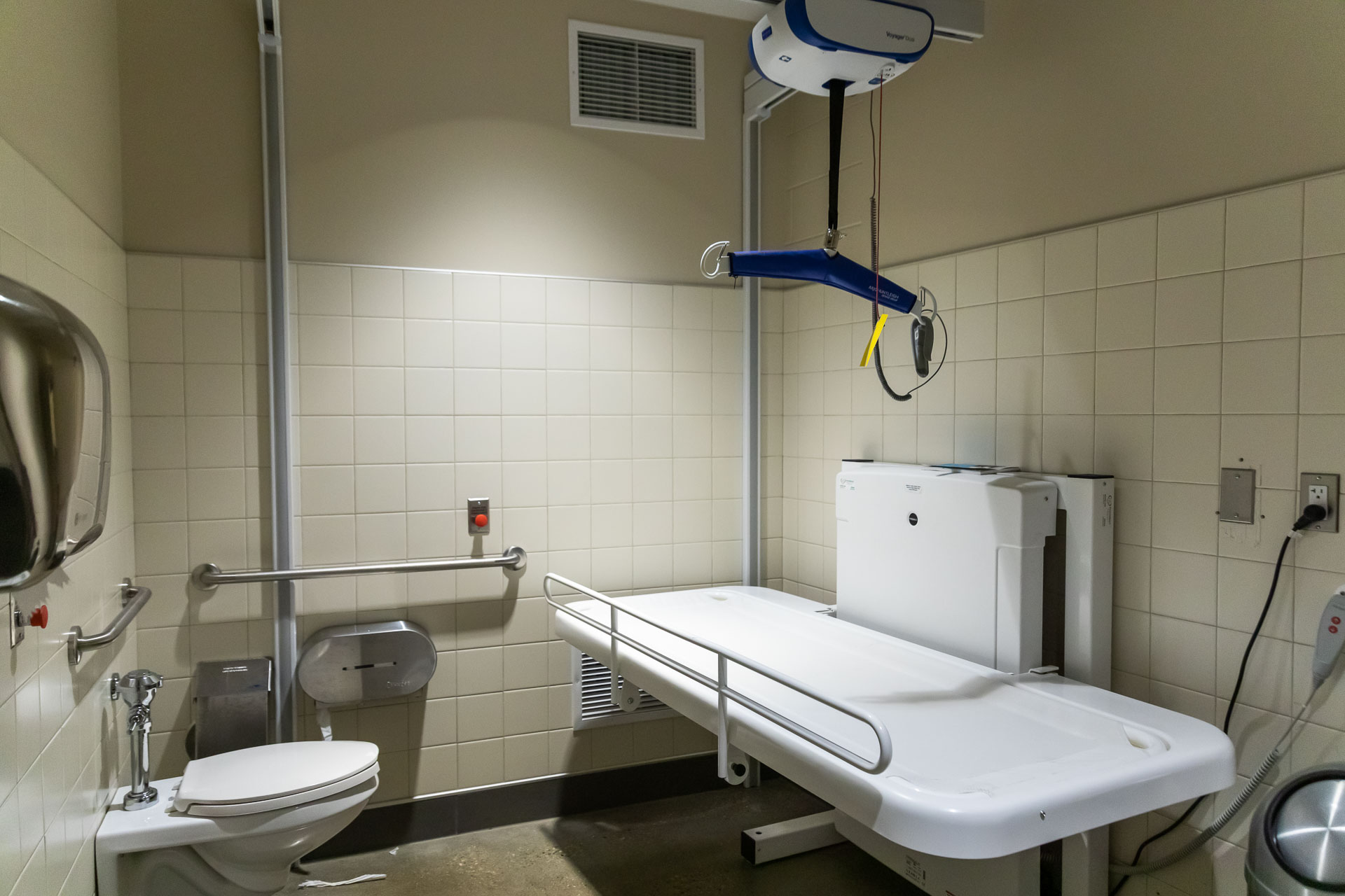 Accessible washroom with adult change table