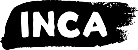 CNIB logo with bold white letters on a black brushstroke background.