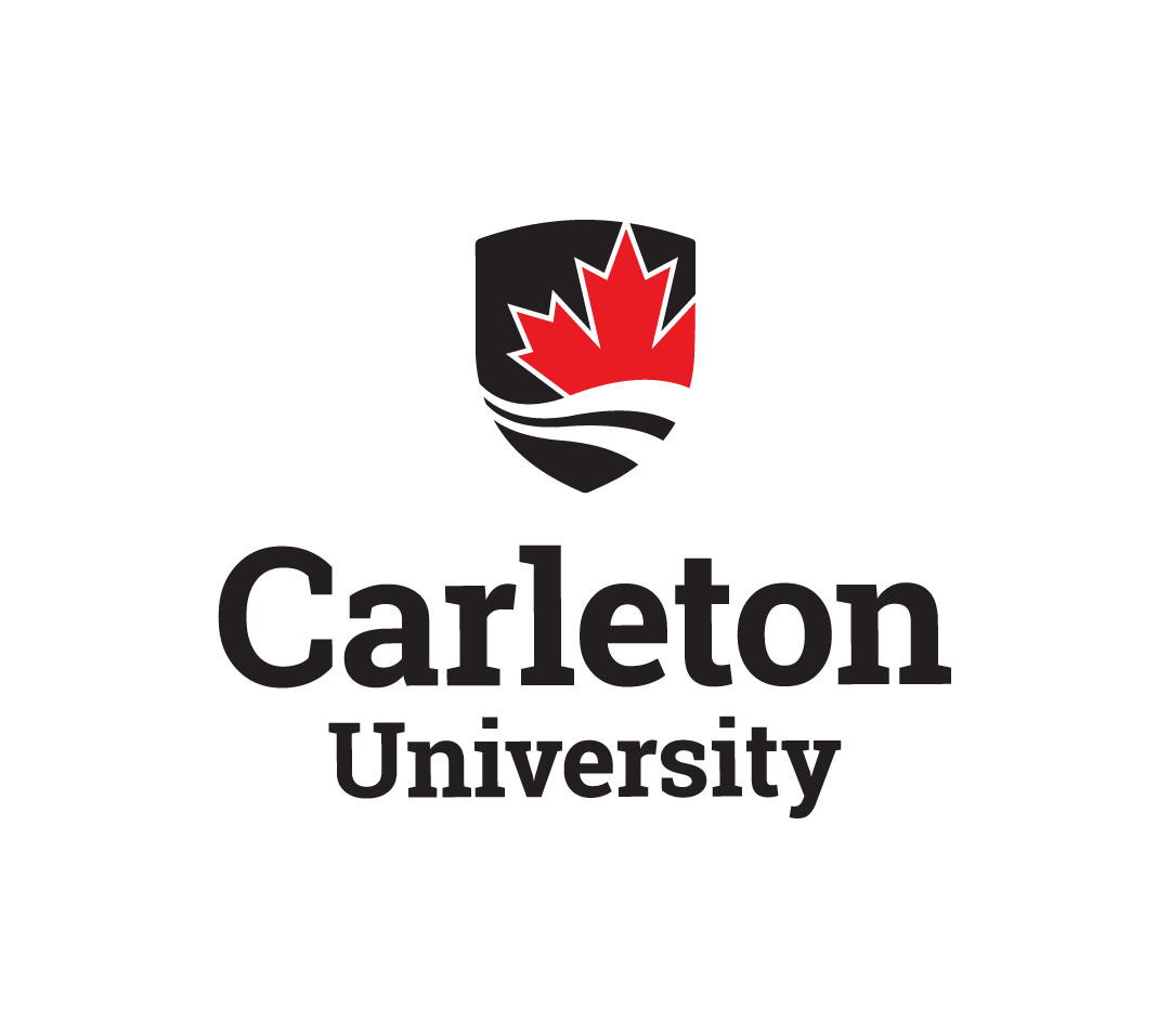 sheild with maple leaf, Carleton University text