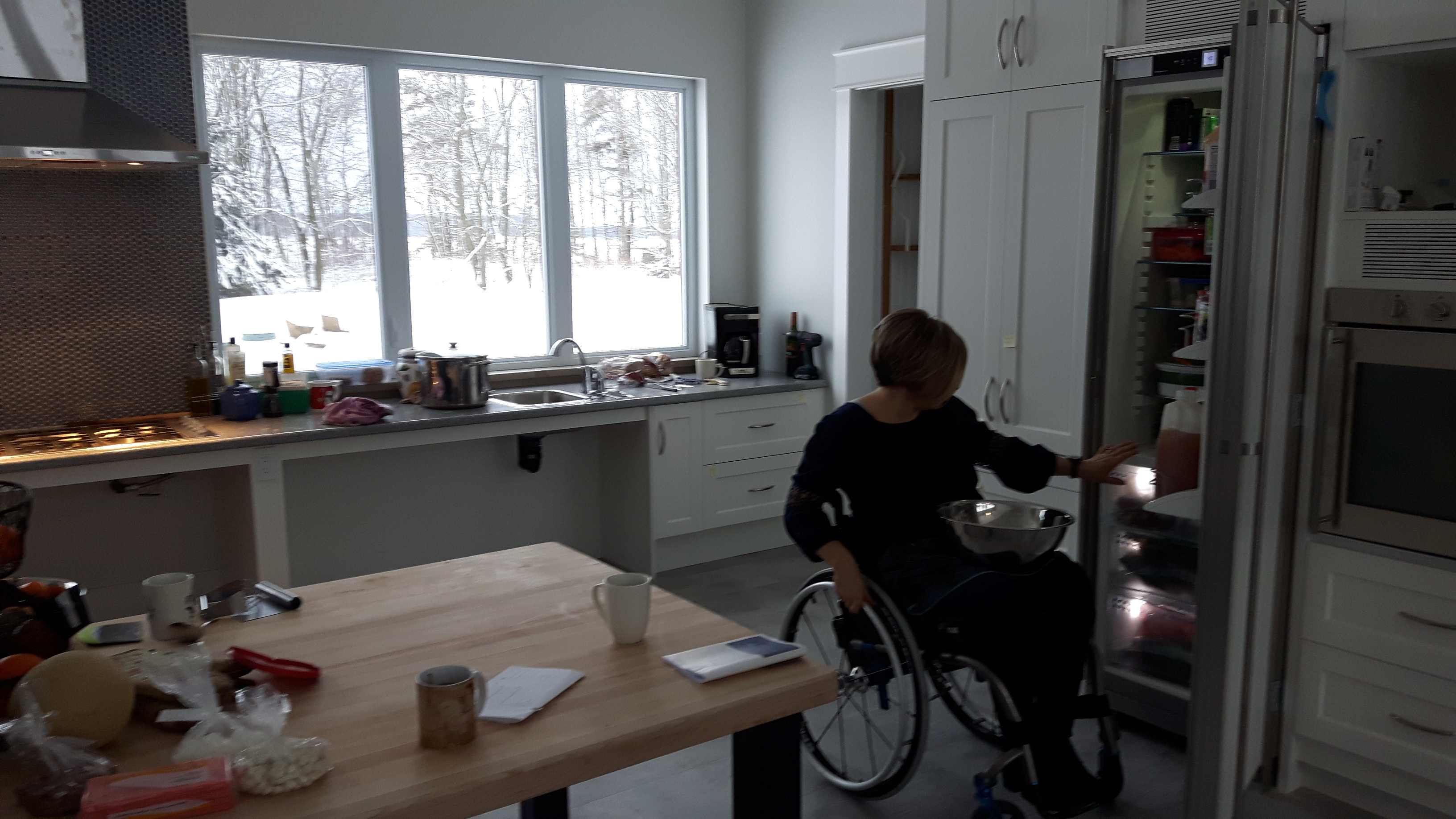 Julie in her fully accessible kitchen