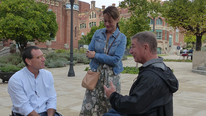 Architect, Frederic Crespo, with Ivana and Rick.