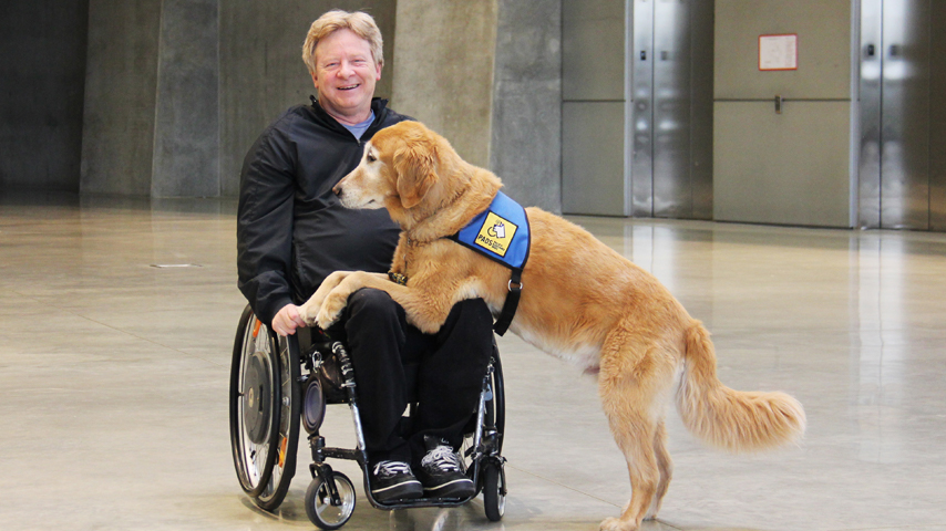 Brad McCannell with Chipper.