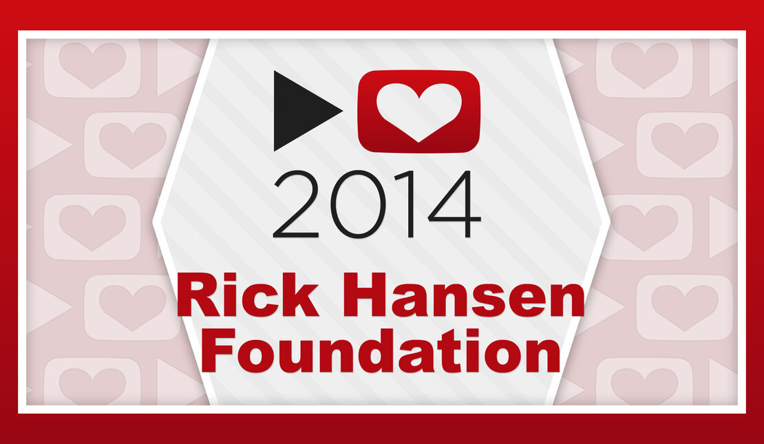 Text Graphic Says: 2014 Rick Hansen Foundation 