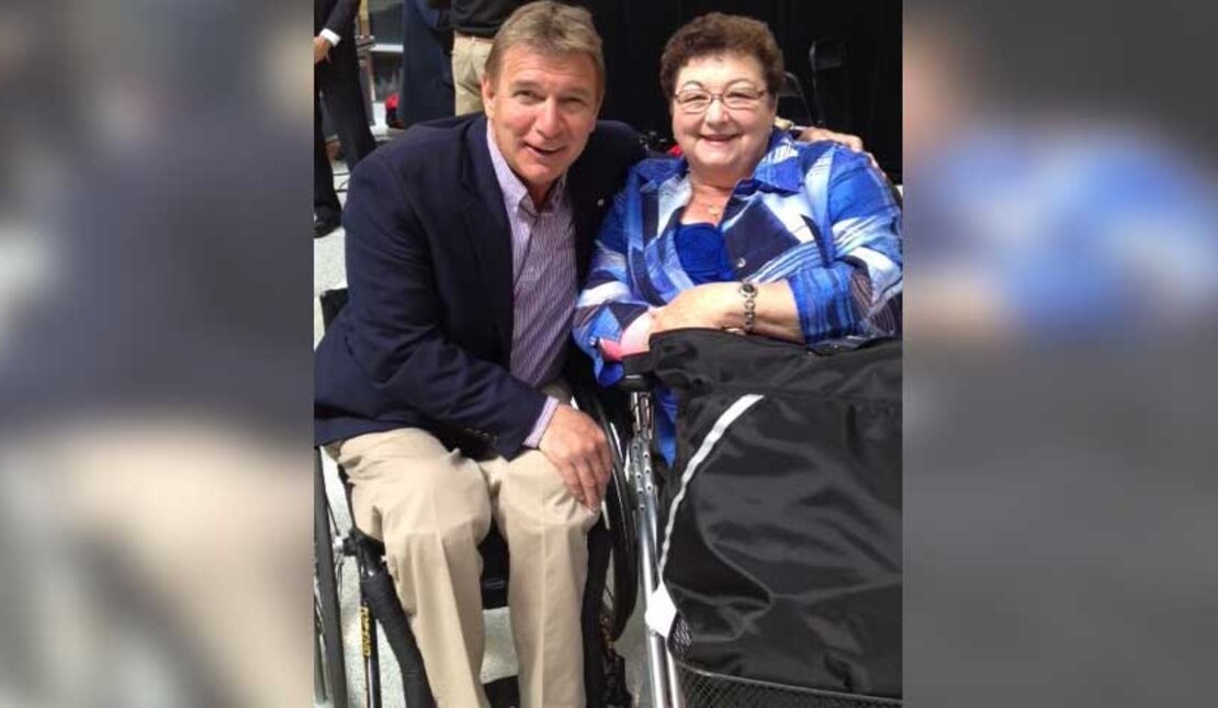 Photo of Rick Hansen and RHF Ambassador, Marion Croft