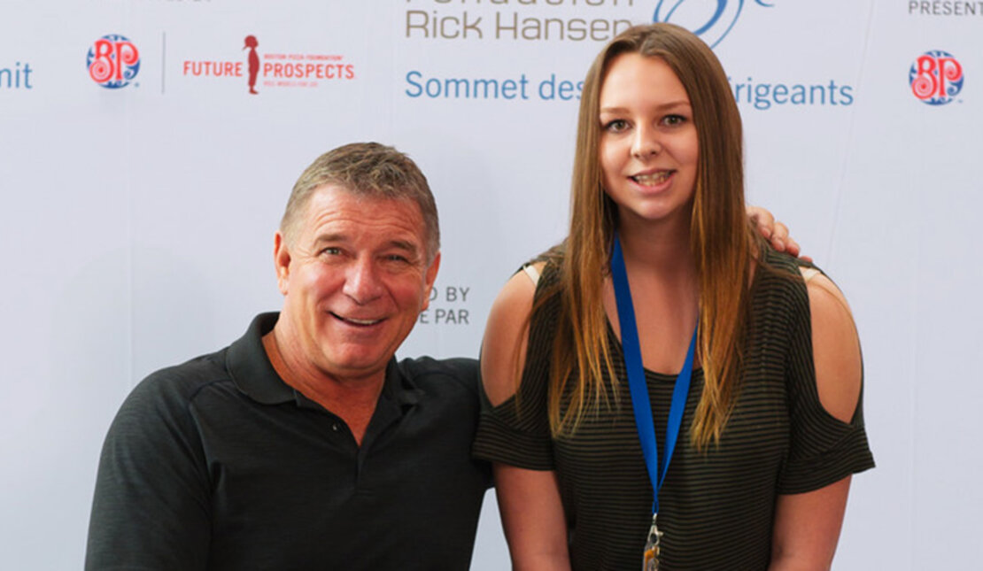 Photo of Rick Hansen and Alejandra