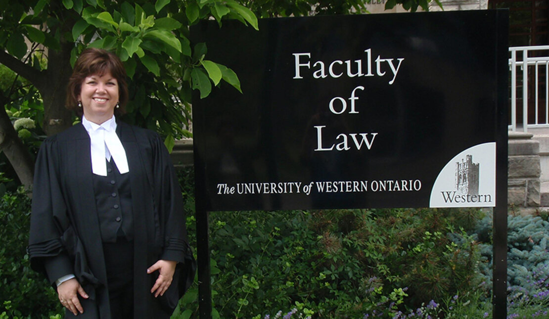 Lorin MacDonald at her law school graduation from the University of Western Ontario