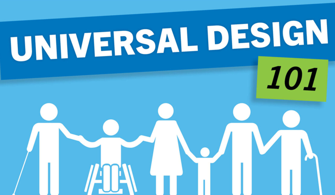 Text Graphic Says: Universal Design 101