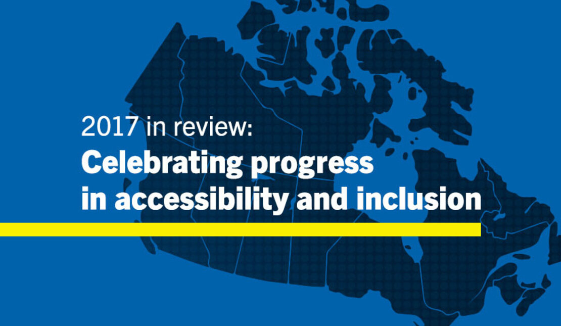 Text on Image says: 2017 in Review: Celebrating Progress and Inclusion