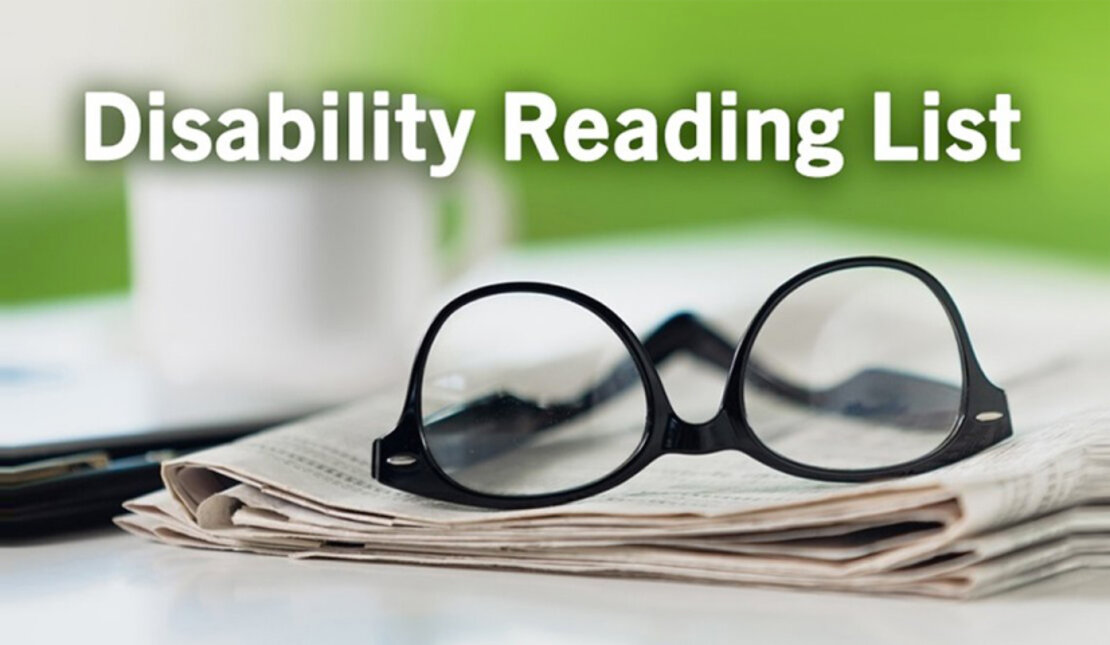 Text on Image says: Disability Reading List