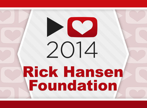 Text Graphic Says: 2014 Rick Hansen Foundation 