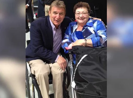 Photo of Rick Hansen and RHF Ambassador, Marion Croft