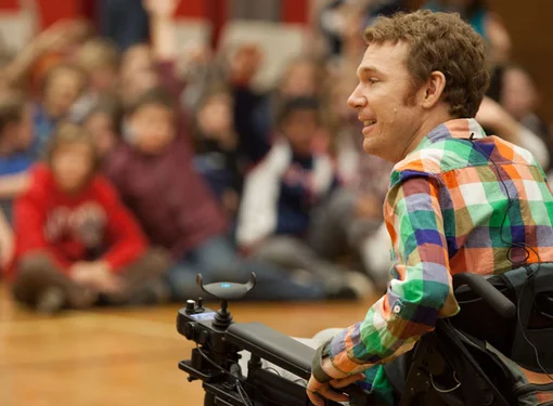 Rick Hansen Ambassadors present to hundreds of elementary students