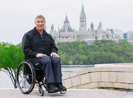 Rick Hansen in Ottawa