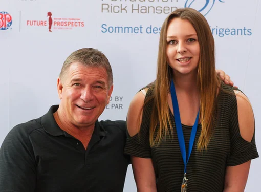 Photo of Rick Hansen and Alejandra