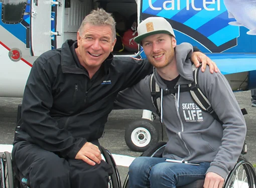Photo with Darryl Tait with Rick Hansen 