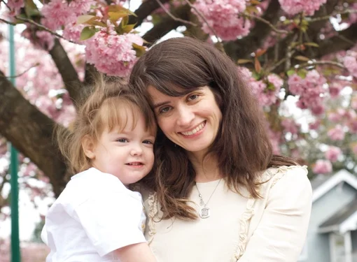 Photo of a Cora and her son