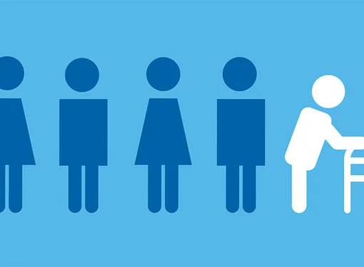 Icons of people illustrating that one in five are expected to have a disability by 2036