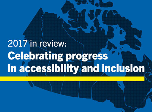 Text on Image says: 2017 in Review: Celebrating Progress and Inclusion