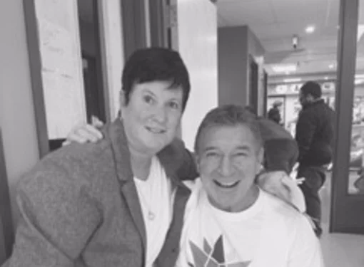 Carolyn West and Rick Hansen
