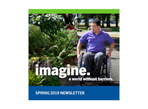 A man in a wheelchair. 