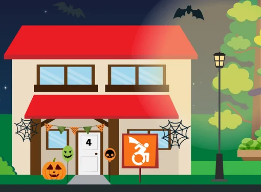 Haunted house cartoon