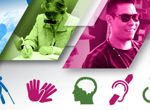 People with disabilities and icons