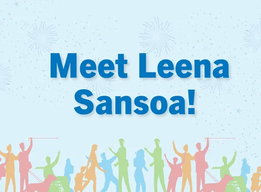 Rick Hansen Foundation School Program logo and a text that "Meet Leena Sansoa"