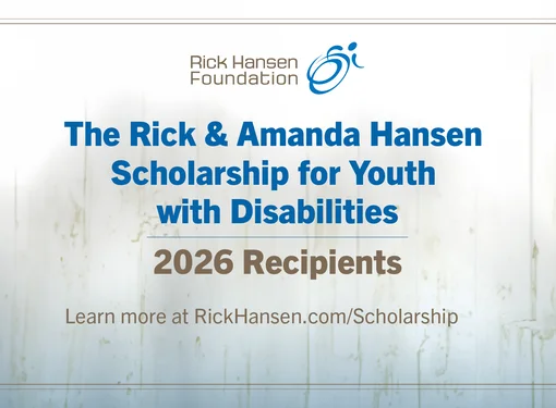 A light grey background with a text that reads "Scholarship recipients 2026"