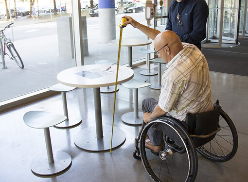 RHF Accessibility Assessor measures table height