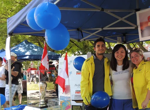 Rick Hansen Foundation Staff at Stevenson Village on Canada Day