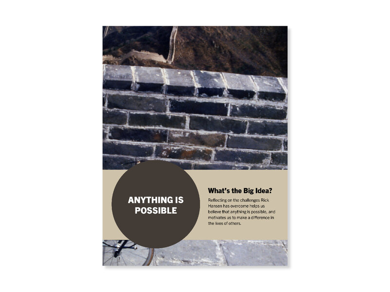 Photo of a section of the Great Wall of China, taken during the Man In Motion World Tour. Cover for "Anything is Possible" lesson.