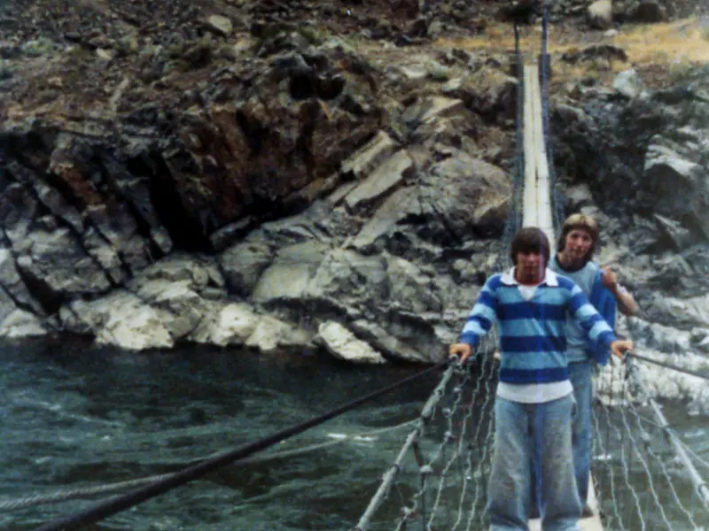Rick’s dad and his brother Brad take Rick fishing near their home for the first time after his accident.