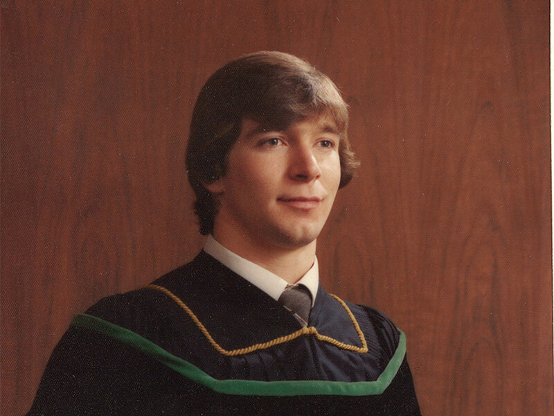 Rick Hansen graduates from the University of British Columbia with a degree from the School of Kinesiology
