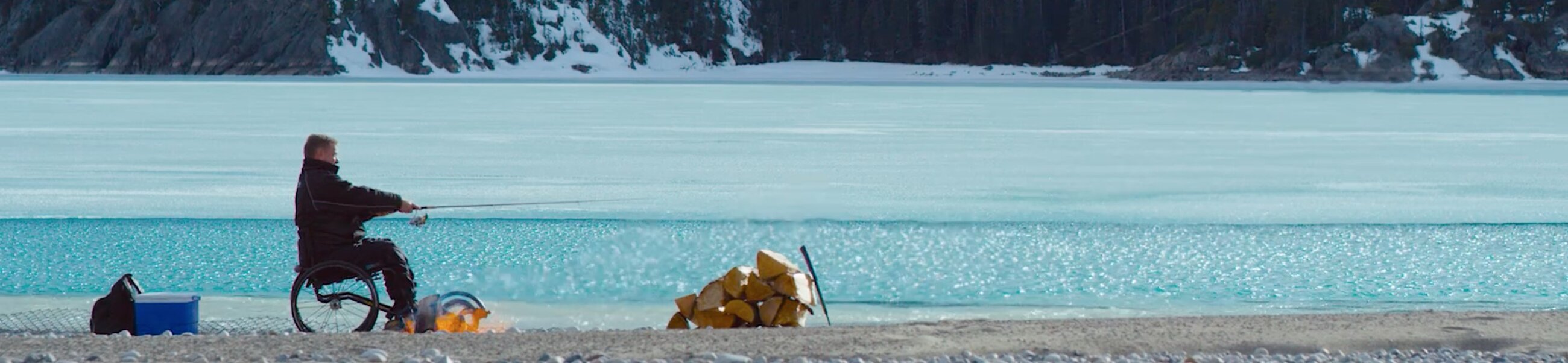 Rick fishing at a lake