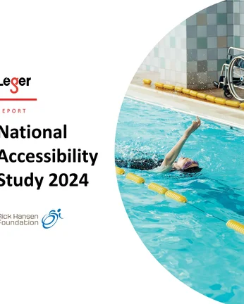 A swimmer wearing a skullcap and goggles does the backstroke in a pool