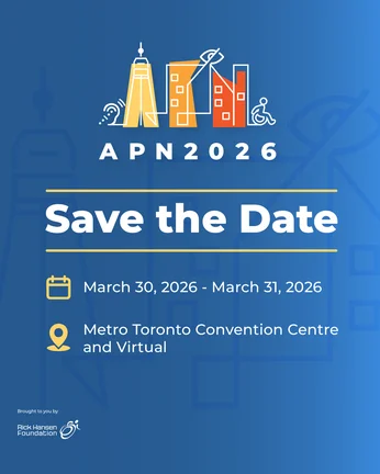 blue background with save the date title APN 2026
