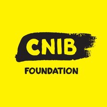 Yellow and black CNIB Foundation Logo